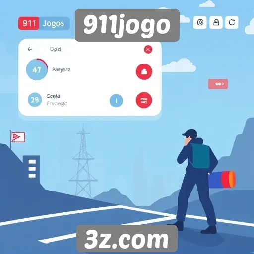 Interface do 911jogo facilita navegação para usuários